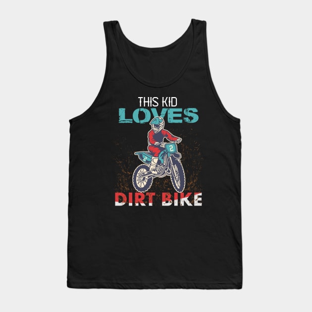 Youth Motorcross, Boys Dirt Bike Tank Top by hadlamcom